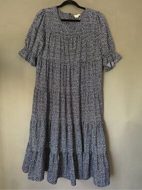 Orange Creek Los Angeles Dress Navy & white floral cottage core dress